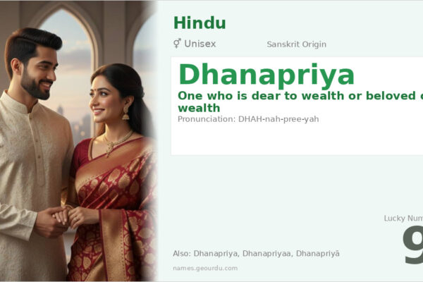 Dhanapriya Meaning — Sanskrit Origin, Gender & Details (2025)