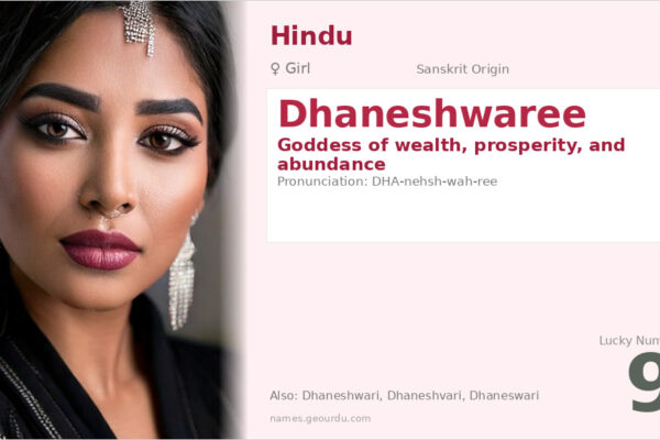 Dhaneshwaree Meaning — Sanskrit Origin, Goddess of Wealth & Details (2025)