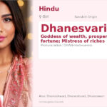 Dhanesvari Name Meaning and Details