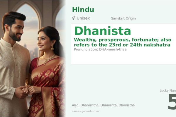 Dhanista Meaning — Sanskrit Origin, Astrology & Details (2025)