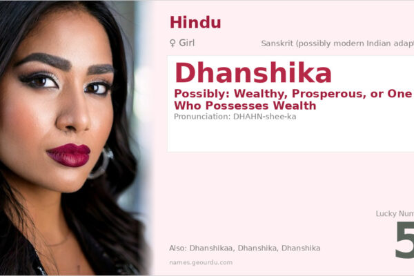 Dhanshika Name Meaning — Origin, Gender & Details (2025)