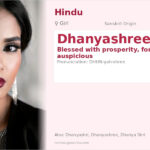 Dhanyashree Name Meaning and Details