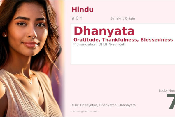 Dhanyata Name Meaning — Sanskrit Origin, Girl Name & Details (2025)