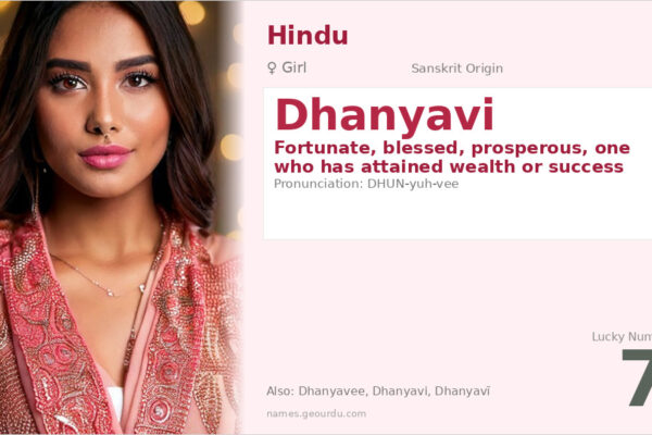 Dhanyavi Name Meaning — Sanskrit Origin, Girl Hindu Name & Details (2025)