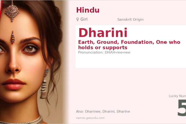 Dharini Name Meaning — Sanskrit Origin, Girl Name & Details (2025)
