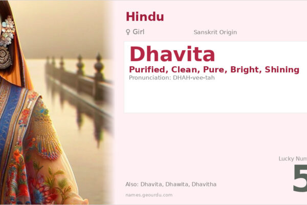 Dhavita Name Meaning — Sanskrit Origin, Girl Name & Details (2025)