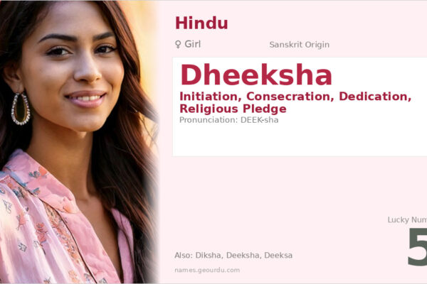 Dheeksha Name Meaning — Sanskrit Origin, Girl Name & Spiritual Significance (2025)