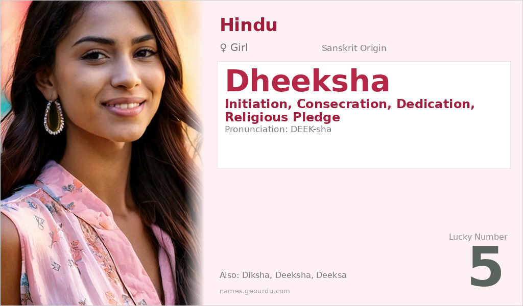 Dheeksha Name Meaning and Details