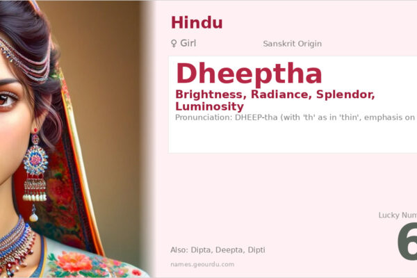 Dheeptha Name Meaning — Sanskrit Origin, Girl Hindu Name & Details (2025)