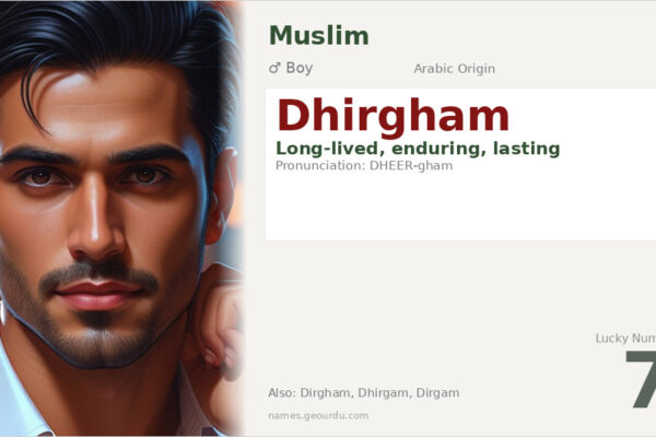 Dhirgham Name Meaning — Arabic Origin, Boy Name & Details (2025)