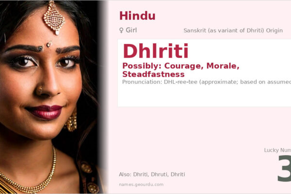 Dhlriti Name Meaning — Origin, Gender & Details (2025)