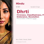 Dhrti Name Meaning and Details