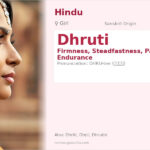 Dhruti Name Meaning and Details