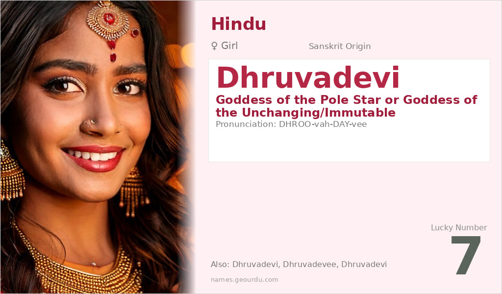 Dhruvadevi Name Meaning and Details