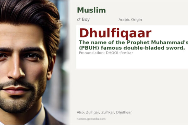 Dhulfiqaar Name Meaning — Arabic Origin, History & Significance (2025)