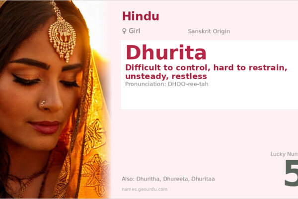 Dhurita Name Meaning — Sanskrit Origin, Girl Name & Details (2025)