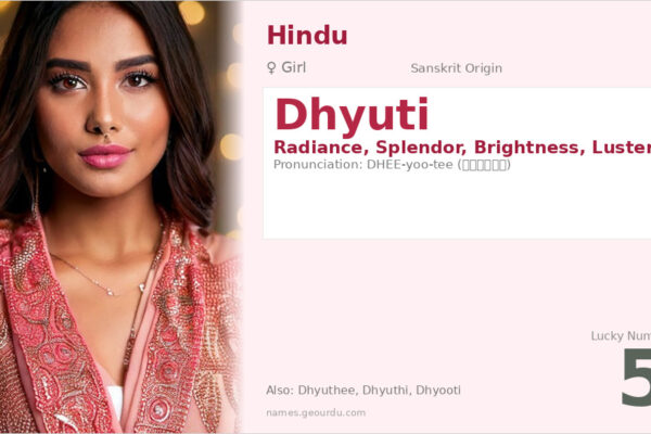 Dhyuti Name Meaning — Sanskrit Origin, Girl Name & Details (2025)