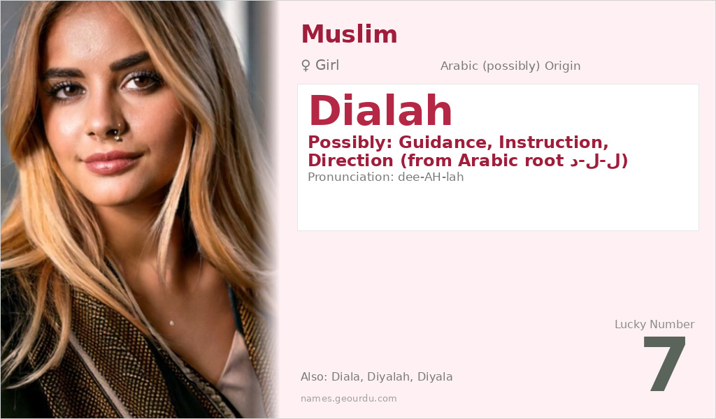 Dialah Name Meaning and Details
