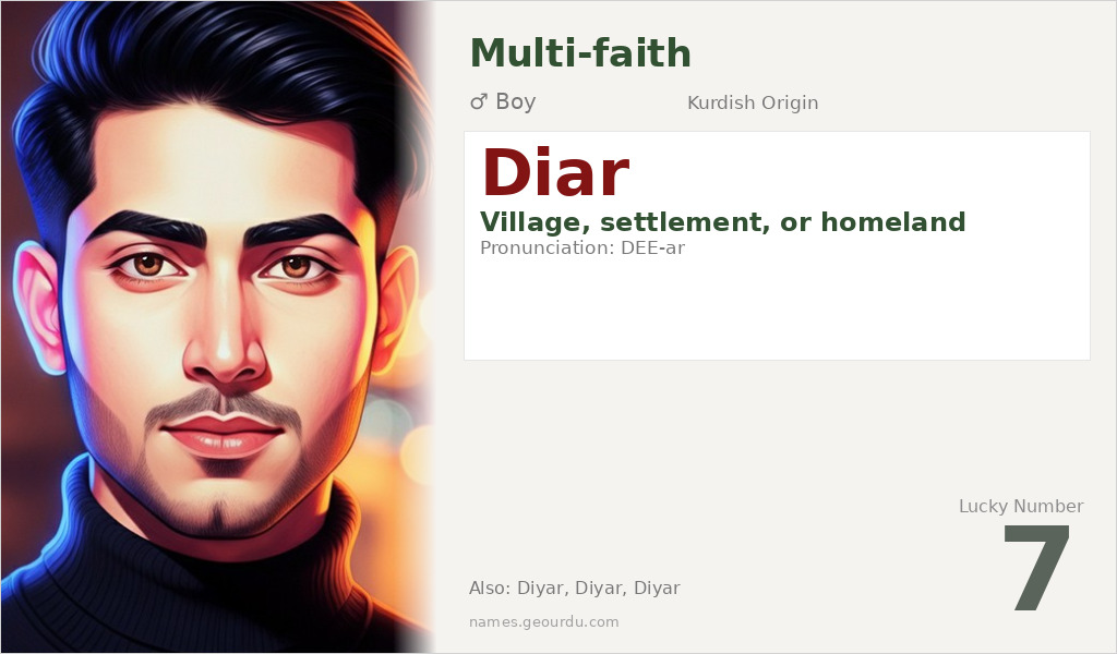 Diar Name Meaning and Details