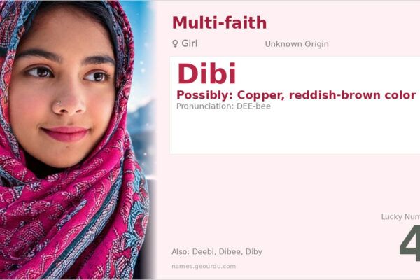 Dibi Name Meaning — Origin, Gender & Details (2025)