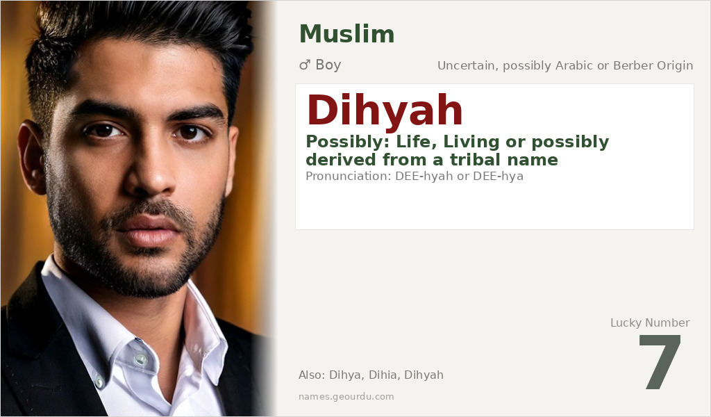 Dihyah Name Meaning and Details