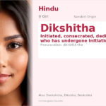 Dikshitha Name Meaning and Details