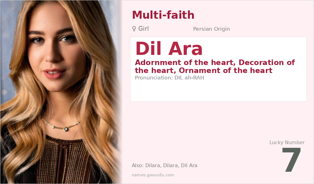 Dil Ara Name Meaning and Details