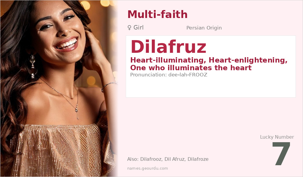 Dilafruz Name Meaning and Details