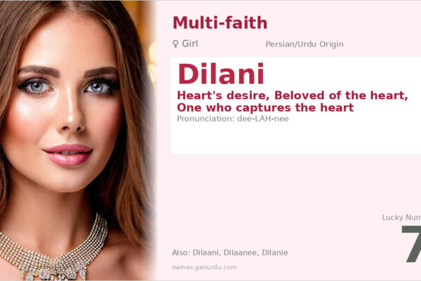Dilani Name Meaning — Persian/Urdu Origin, Girl Name & Details (2025)