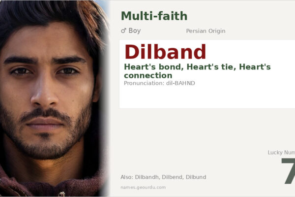 Dilband Name Meaning — Persian Origin, Boy Name & Details (2025)