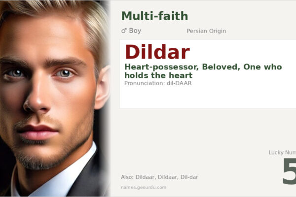 Dildar Name Meaning — Persian Origin, Boy Name & Details (2025)