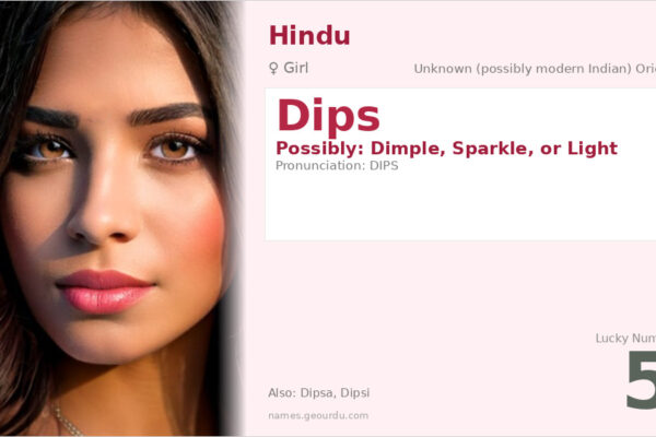 Dips Name Meaning — Origin, Gender & Details (2025)