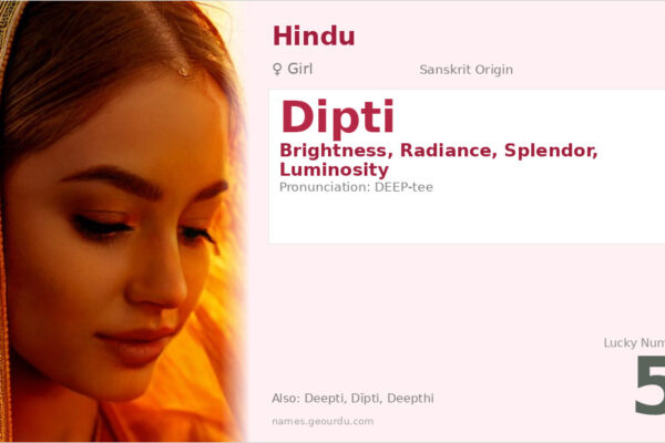 Dipti Name Meaning — Sanskrit Origin, Girl Name & Cultural Significance (2025)