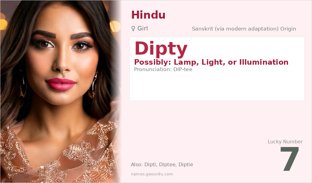 Dipty Name Meaning and Details