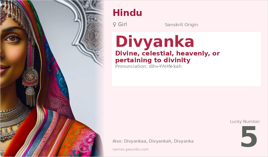 Divyanka Name Meaning and Details