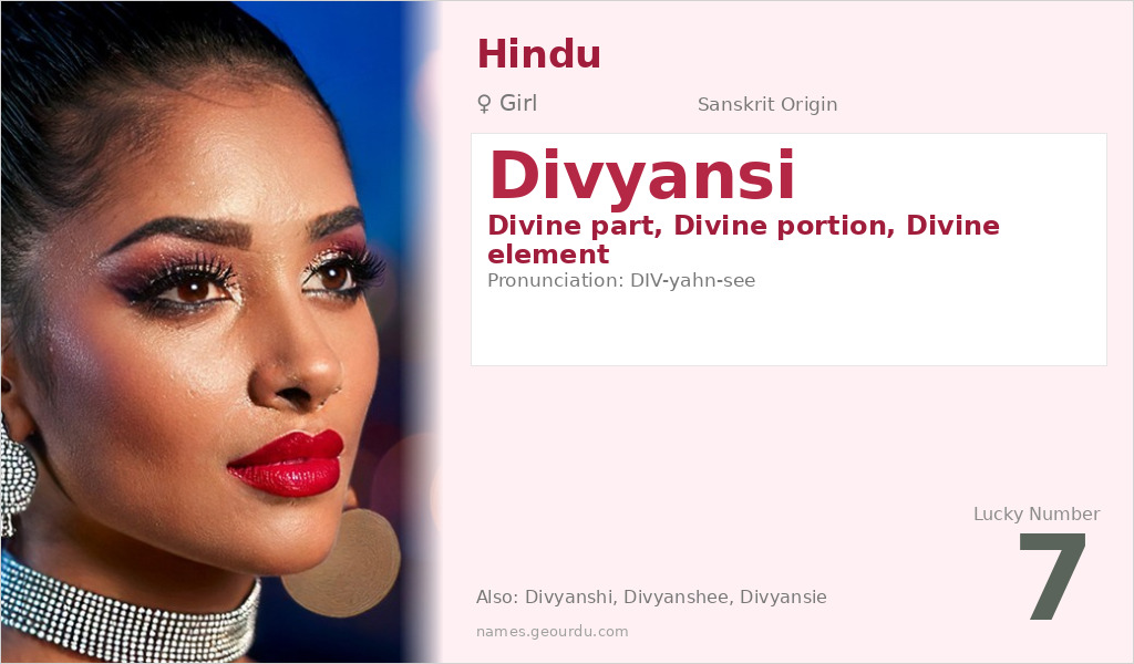 Divyansi Name Meaning and Details