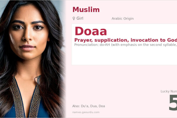 Doaa Name Meaning — Arabic Origin, Girl Name & Islamic Significance (2025)