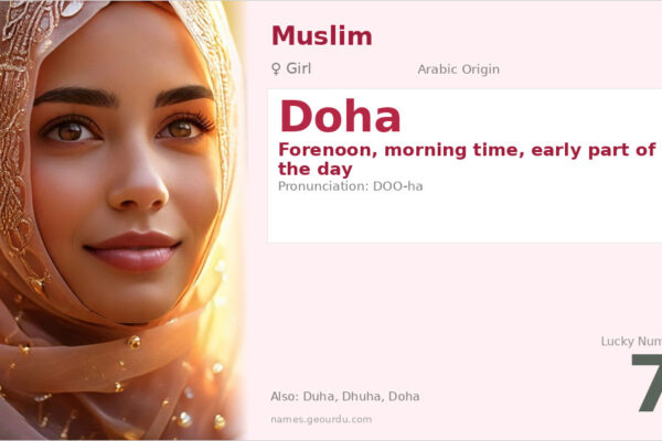 Doha Name Meaning — Arabic Origin, Girl’s Name & Islamic Significance (2025)