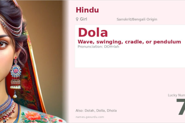 Dola Name Meaning — Wave, Swing Origin & Hindu Baby Girl Details (2025)