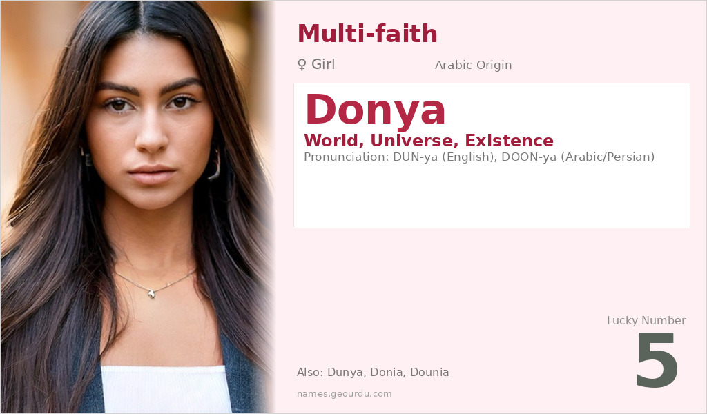 Donya Name Meaning and Details