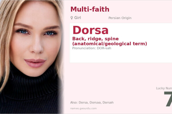 Dorsa Name Meaning — Persian Origin, Girl Name & Details (2025)