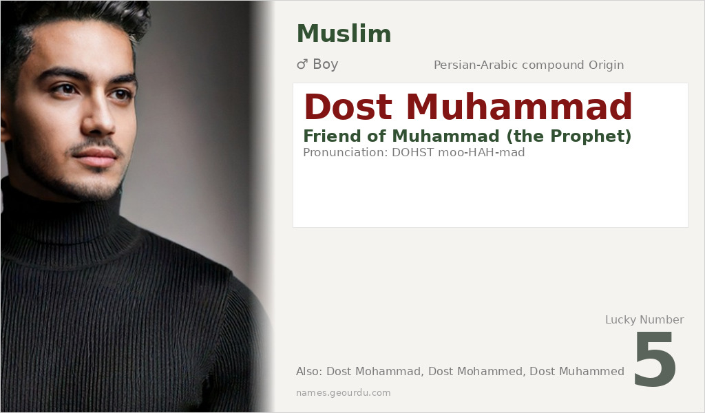 Dost Muhammad Name Meaning and Details