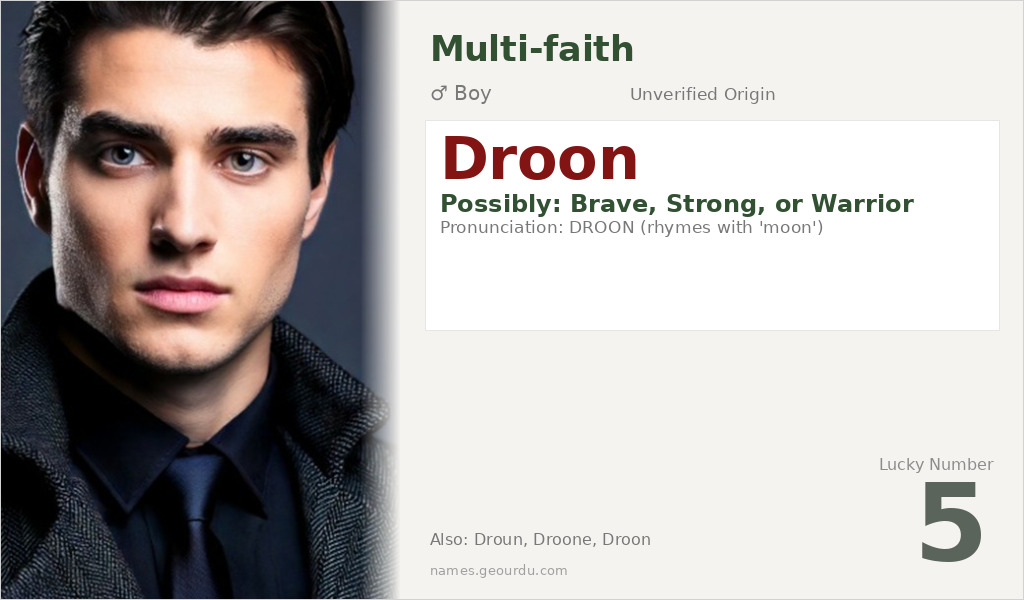 Droon Name Meaning and Details