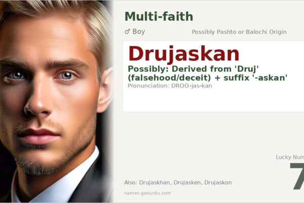 Drujaskan Name Meaning — Origin, Gender & Details (2025)