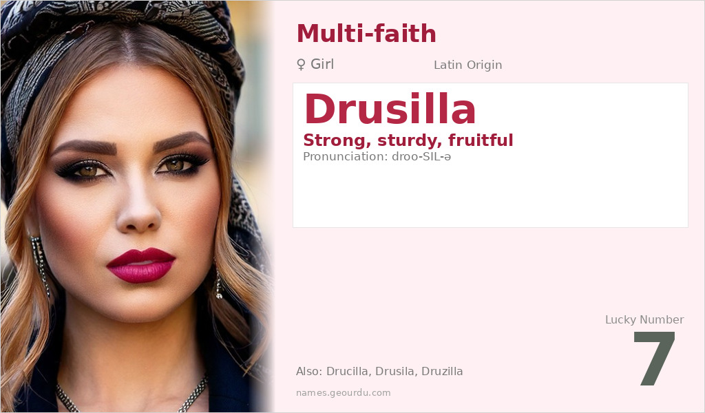 Drusilla Name Meaning and Details