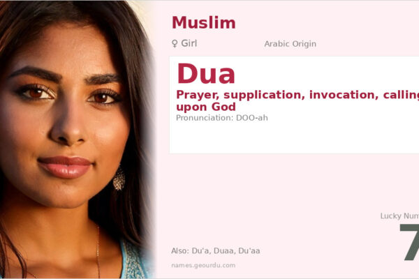 Dua Name Meaning — Arabic Origin, Girl Name & Islamic Significance (2025)