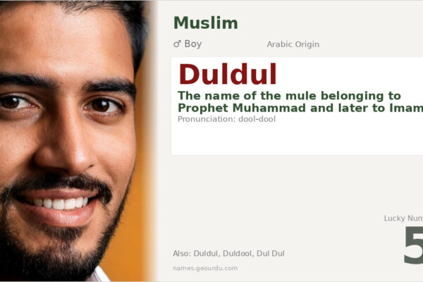 Duldul Name Meaning — Arabic Origin, Boy Name & Historical Significance (2025)