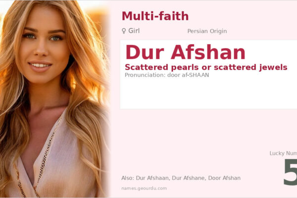 Dur Afshan Meaning — Persian Origin, Girl Name & Details (2025)