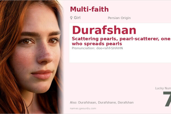Durafshan Name Meaning — Persian Origin, Girl’s Name & Details (2025)
