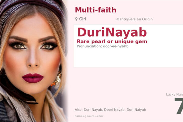 DuriNayab Name Meaning — Rare Pearl, Origin & Details (2025)
